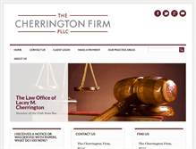 Tablet Screenshot of cherringtonfirm.com